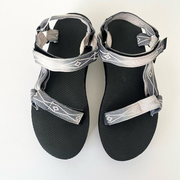 Teva platform sandals black grey pattern 9 NWOT - Picture 7 of 14